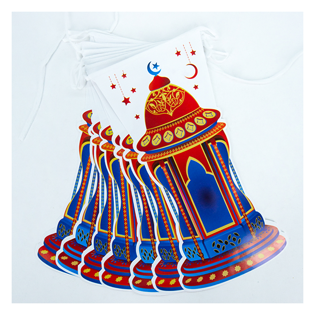 زينة رمضان ورق شكل فانوس - 3 متر