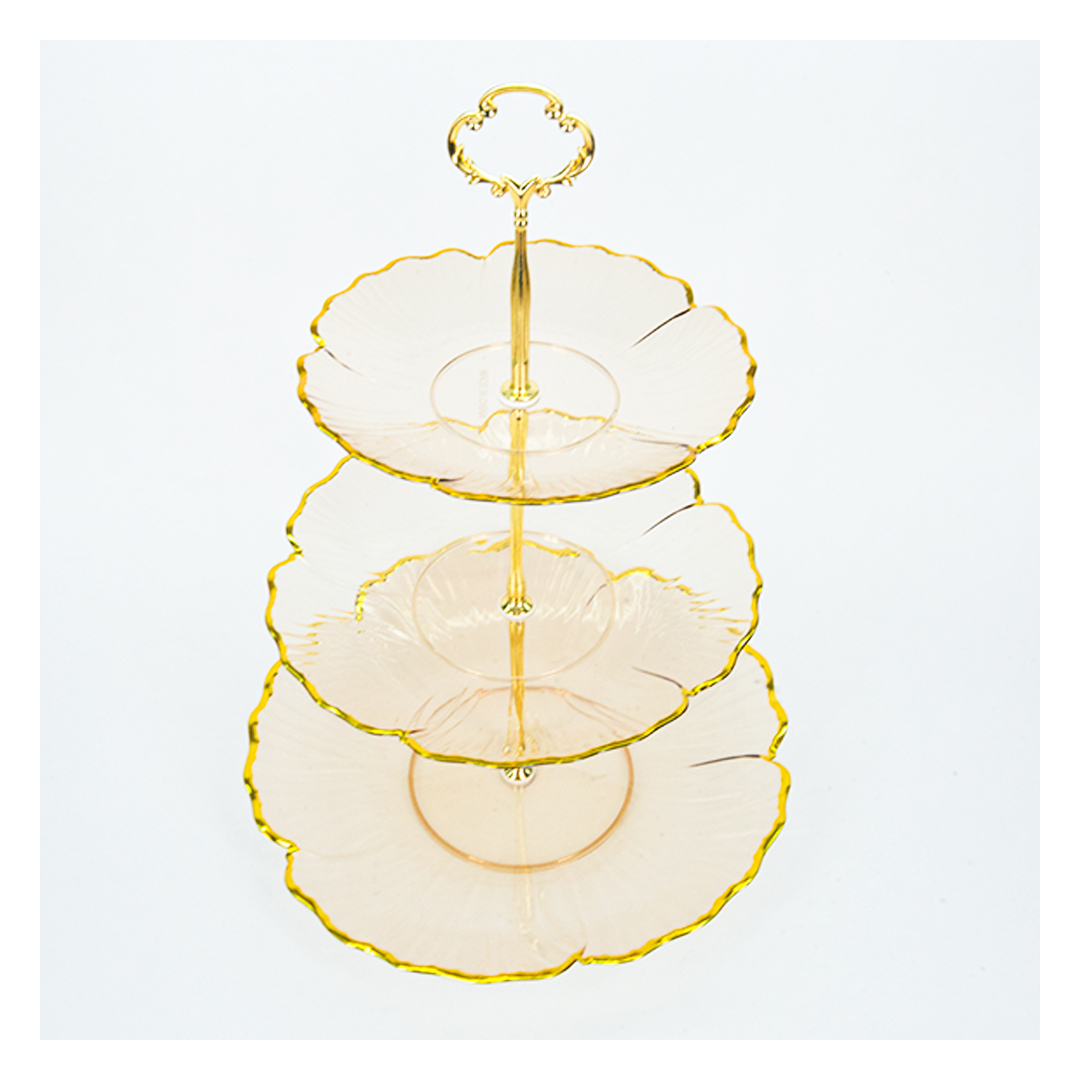 شيالة كحك وبسكوت اكريليك - 3 دور - بيج