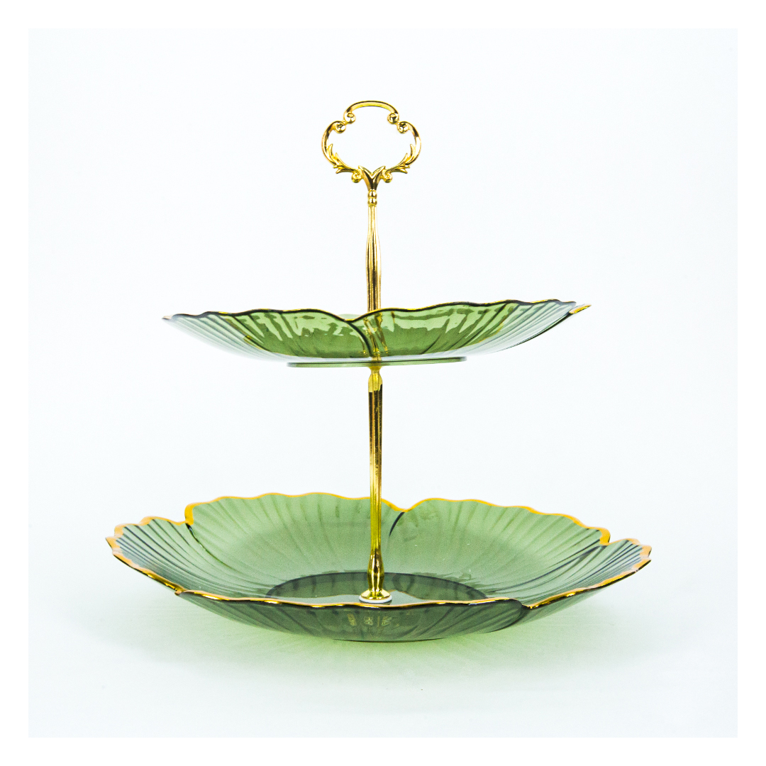 شيالة كحك وبسكوت اكريليك - 2 دور - أخضر