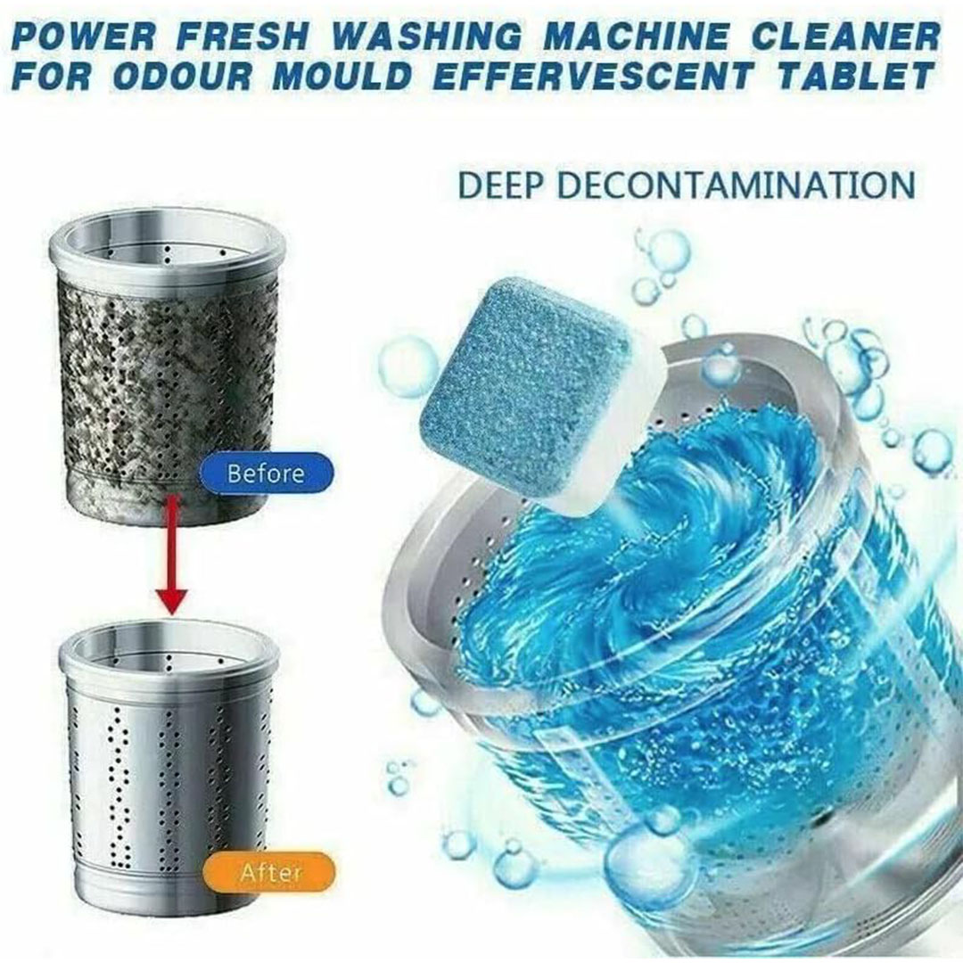 12 كبسولة لتنظيف الغسالة الفوارة لإزالة الصدأ