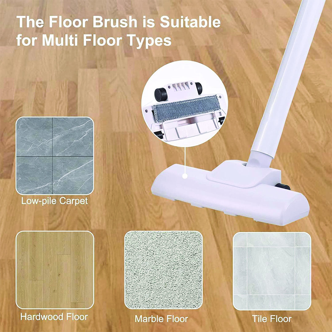 مكنسة كهربائية لاسلكية محمولة - أبيض