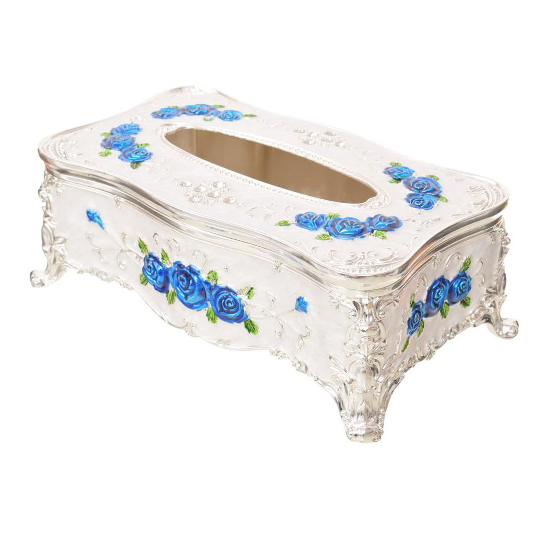 منظم معدن للمناديل الورقيه - فضي