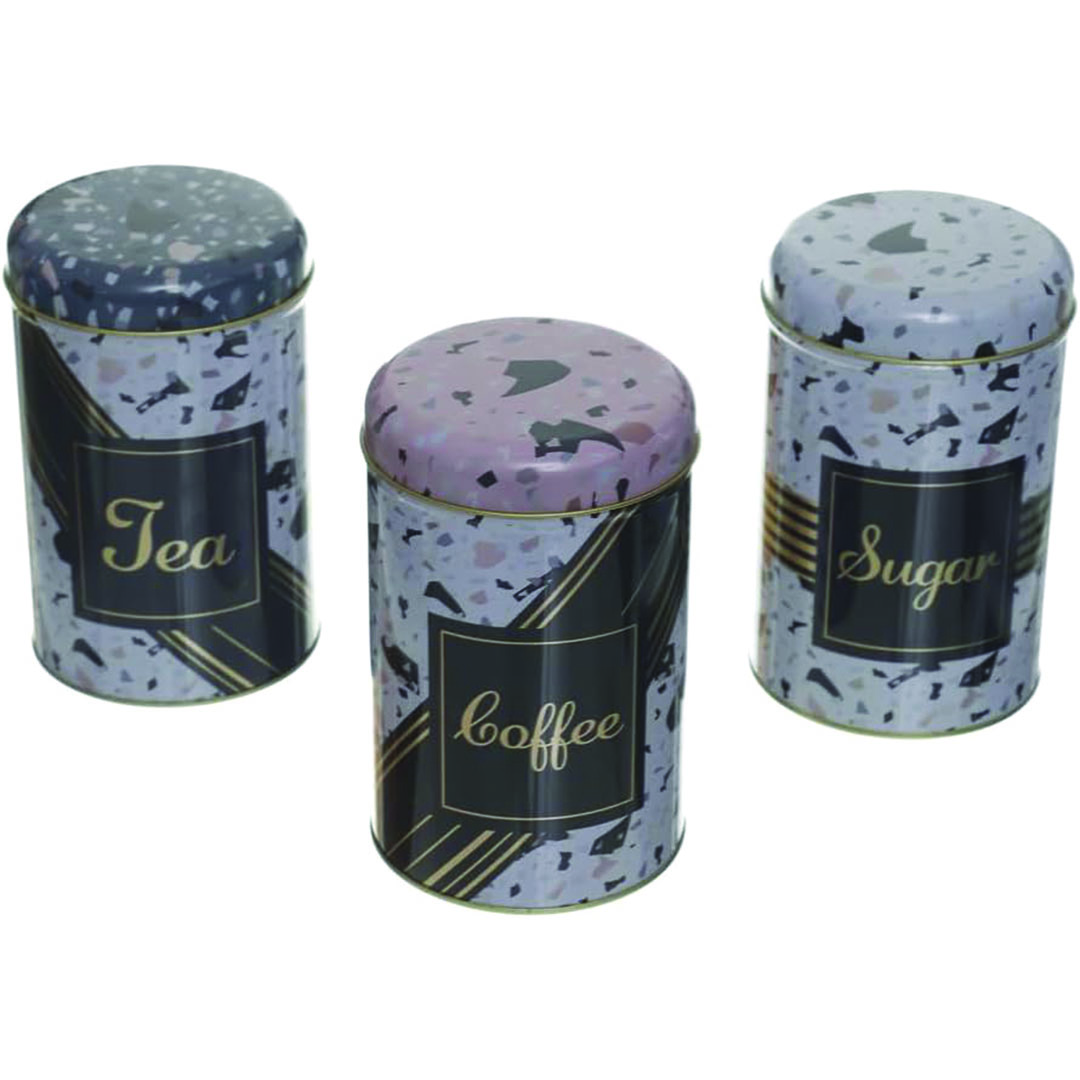 طقم توابل صاج - 3 قطع - 500 مليلتر - متعدد الألوان