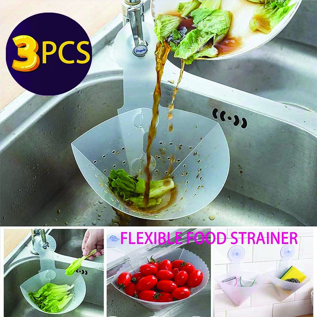 مصفاة مطبخ مضادة للانسداد - 2 قطعة - أزرق