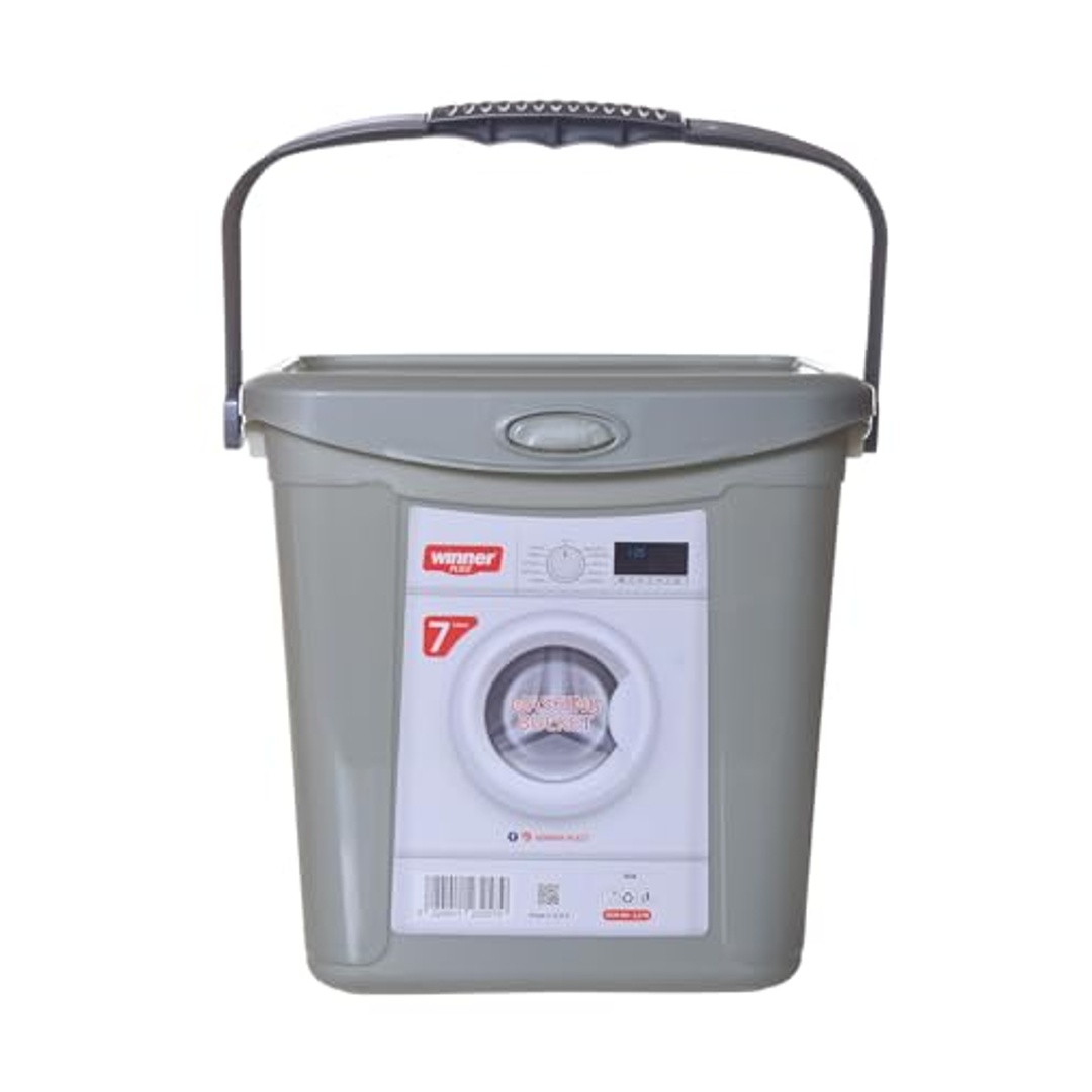 علبة حفظ مسحوق الغسيل شكل غسالة - 7 لتر