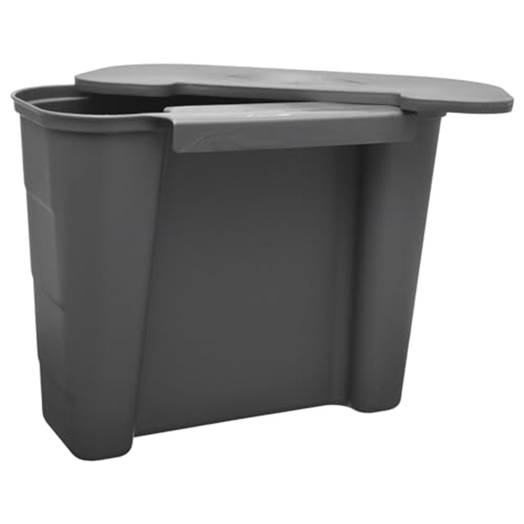 سلة قمامة 5 لتر - رمادي