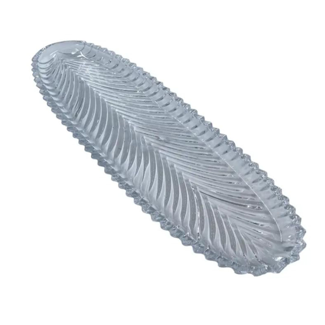 حامل طبق تقديم زجاجي - 30 سم