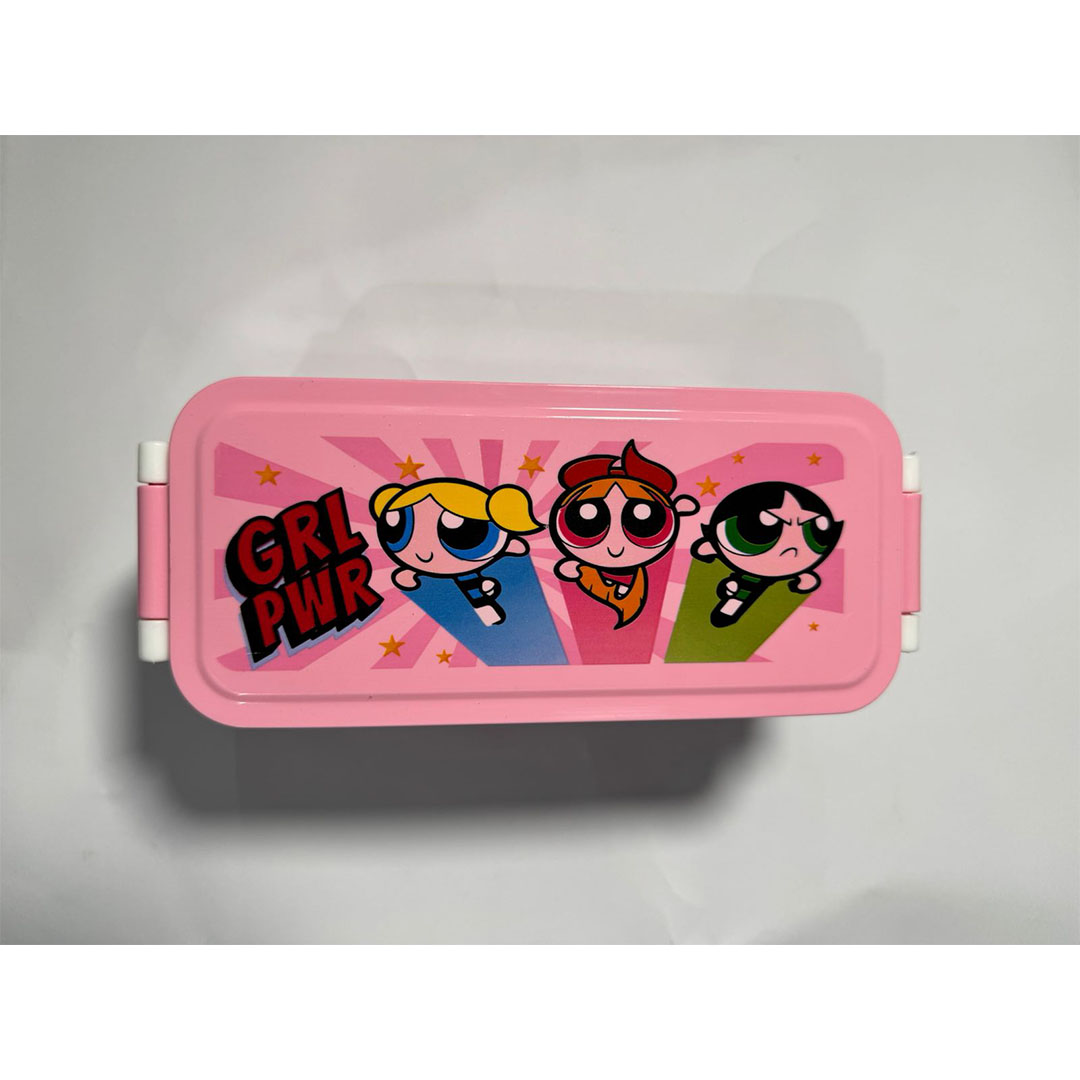لانش بوكس باور بف جيرلز دورين - بينك - 18*8 سم