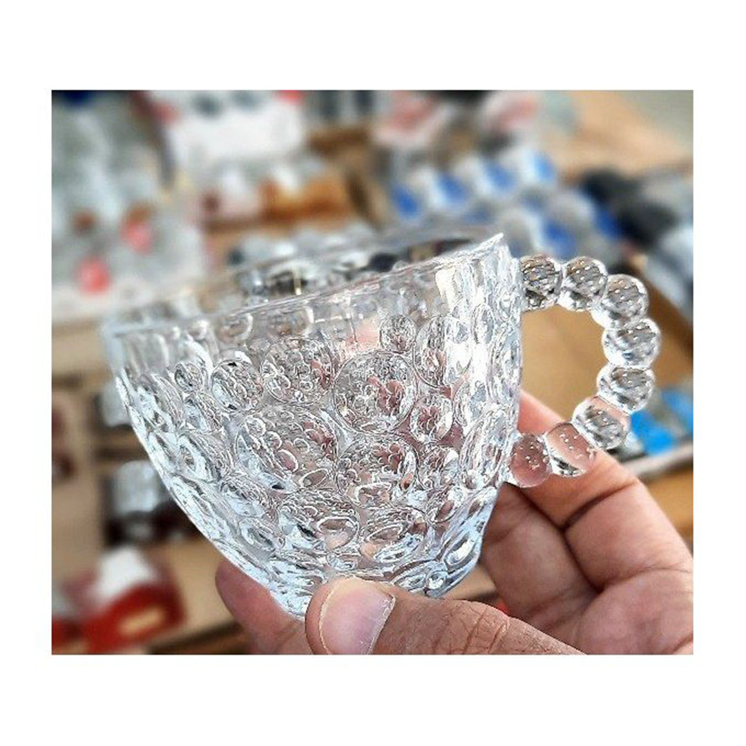 طقم فناجين شاي زجاجي بابلز - 6 قطع