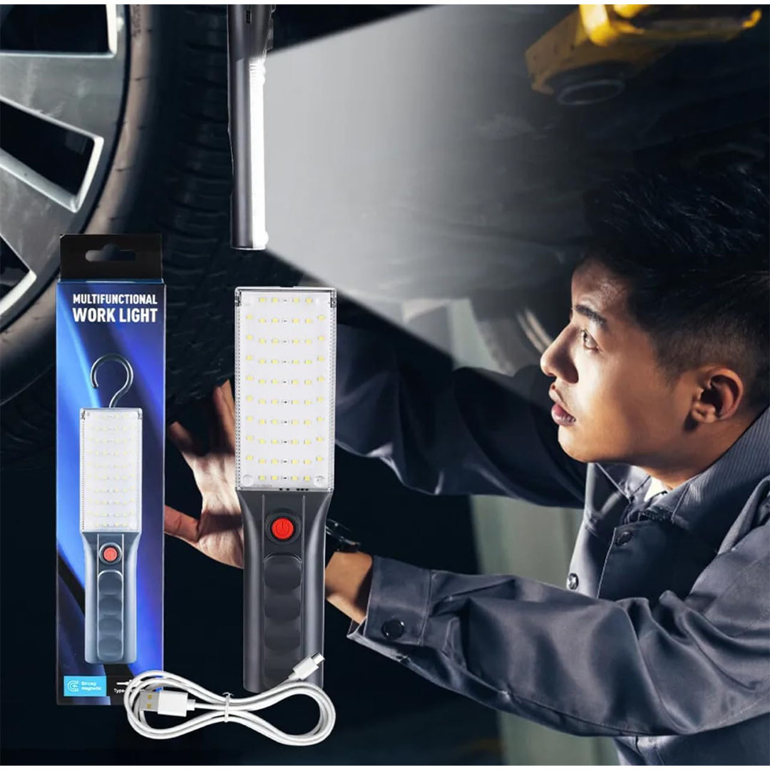 مصباح عمل يدوي قابل لإعادة الشحن