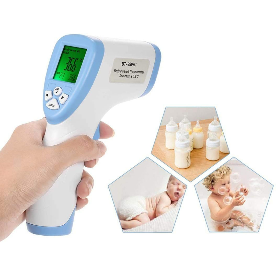 مقياس حرارة رقمي بالأشعة تحت الحمراء - LCD