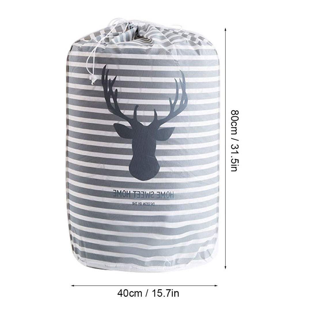 حقيبة تخزين قماش مزودة برباط