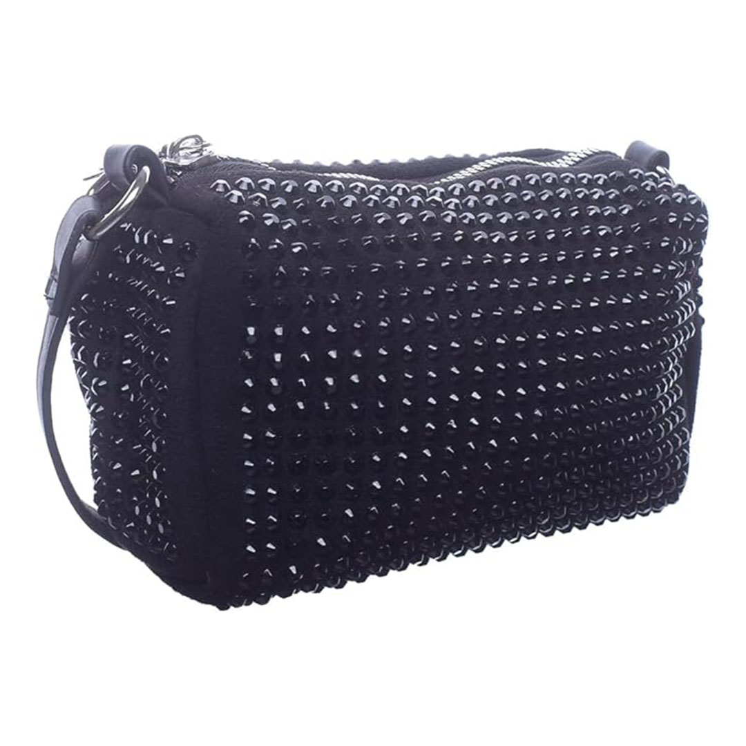 شنطة كروس شمواه للنساء ستراس - أسود - 1243-1