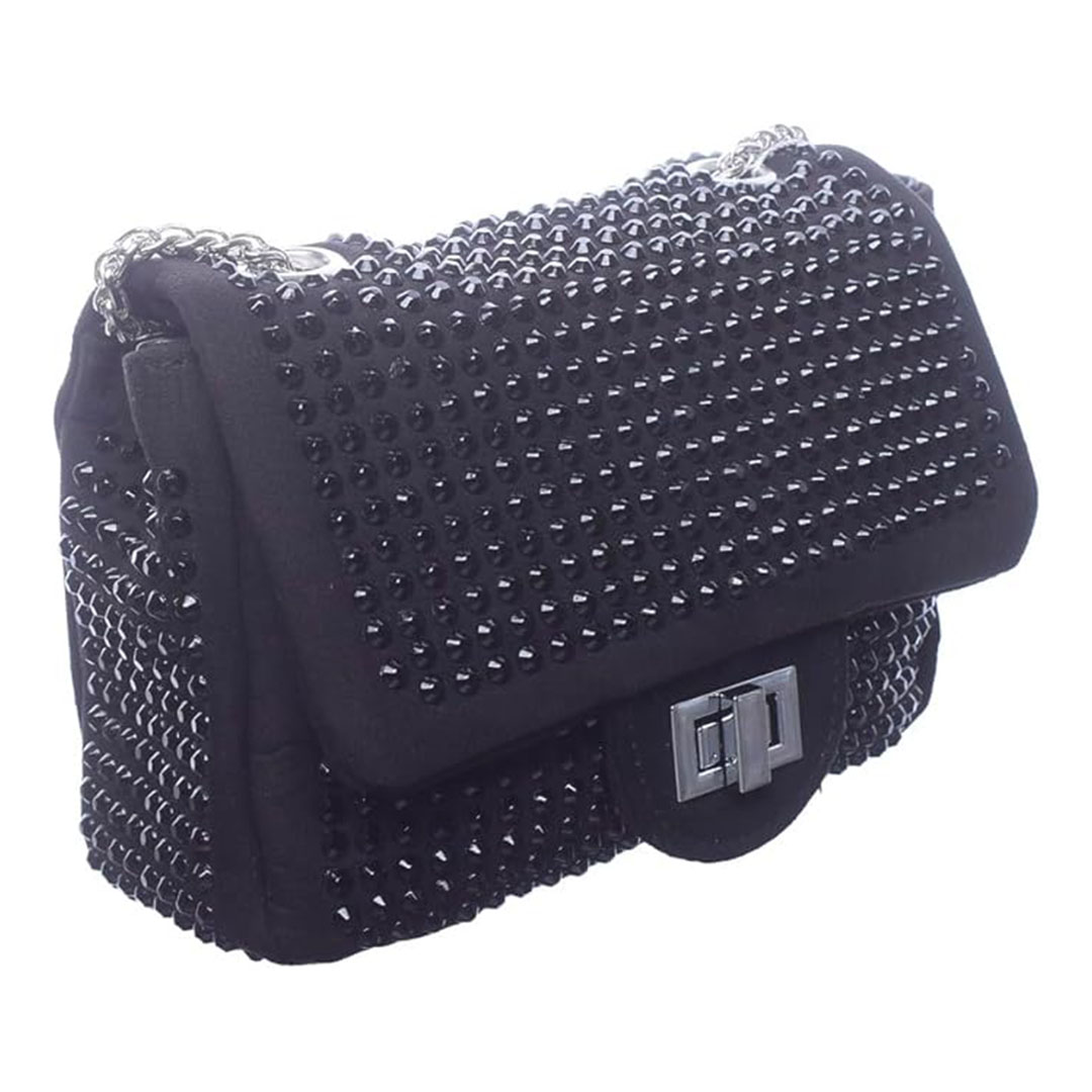 شنطة كروس شمواه للنساء ستراس - أسود - 2011-2