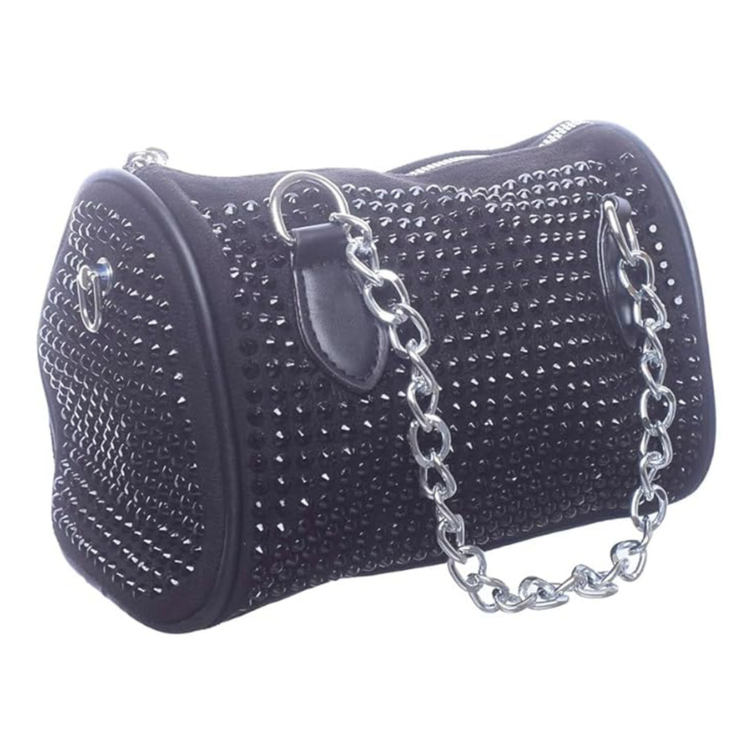 شنطة كروس شمواه للنساء ستراس - أسود - RM 117