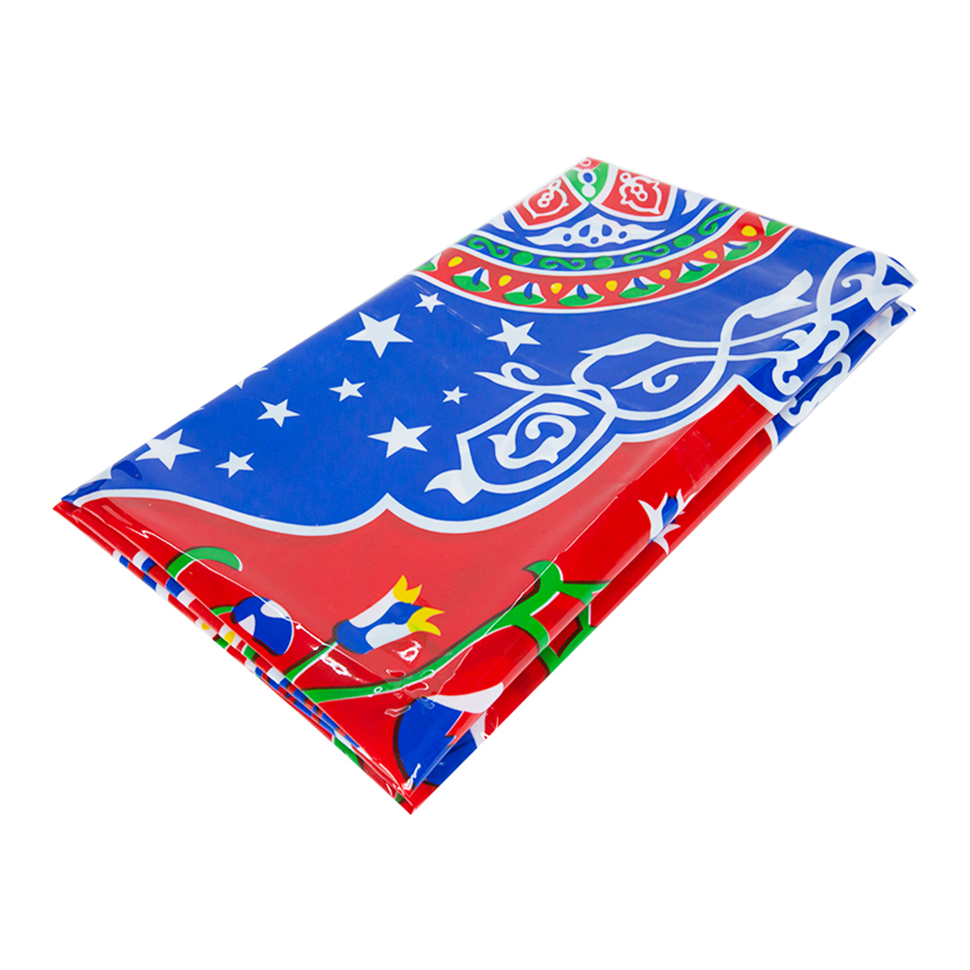 مفرش خيامية بلاستيك - 127*80 سم - متعدد الالوان