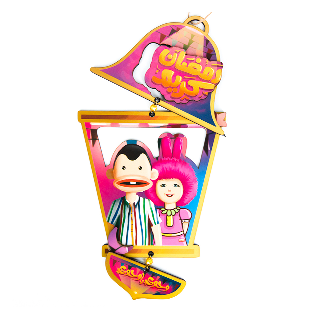 زينة خشب فانوس - 41*22 سم