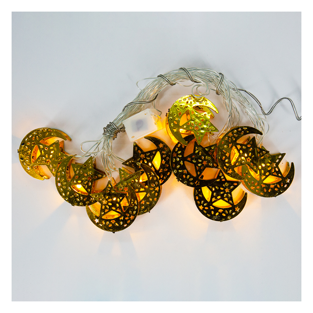 فرع نور شكل هلال ونجمة - 3 متر