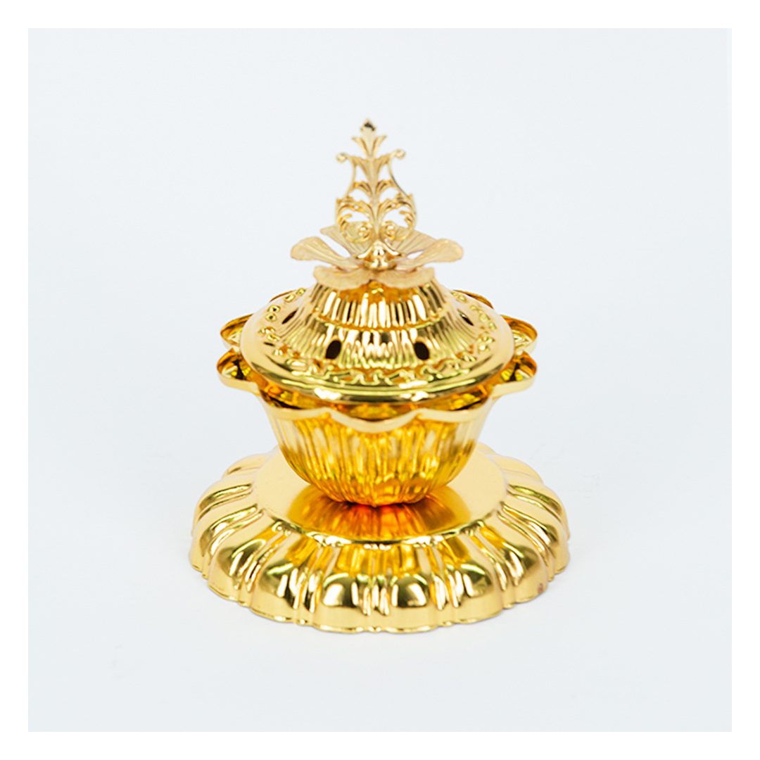 مبخرة معدن كلاسيك - ذهبي