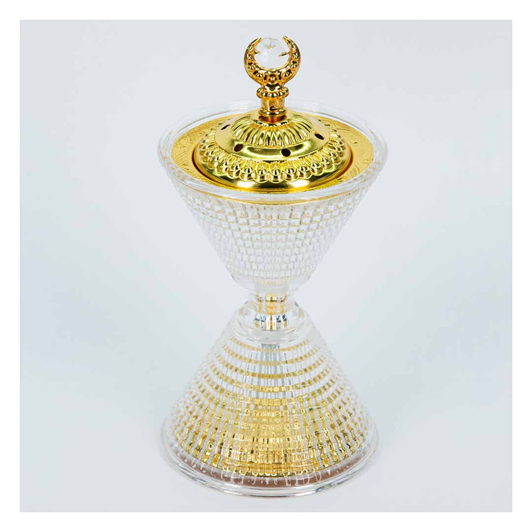 مبخرة زجاجية فاخرة مزدوجة