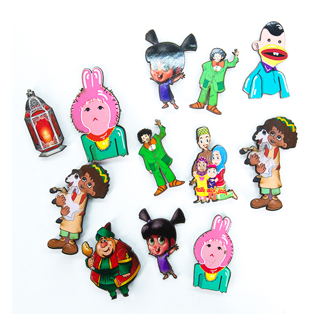 طقم مغناطيس ثلاجة اشكال رمضان - 12 قطعة