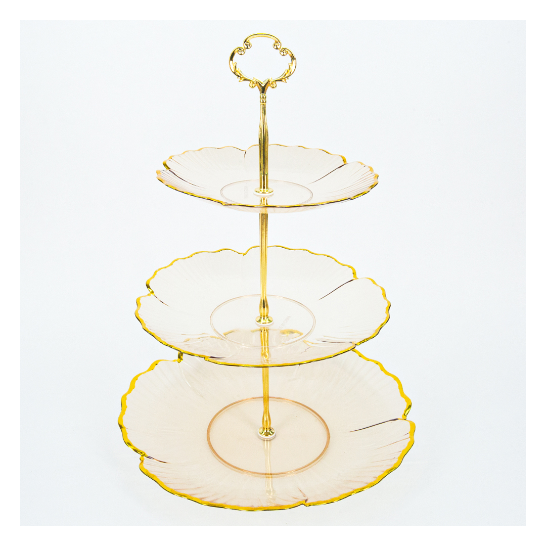 شيالة كحك وبسكوت اكريليك - 3 دور - بيج