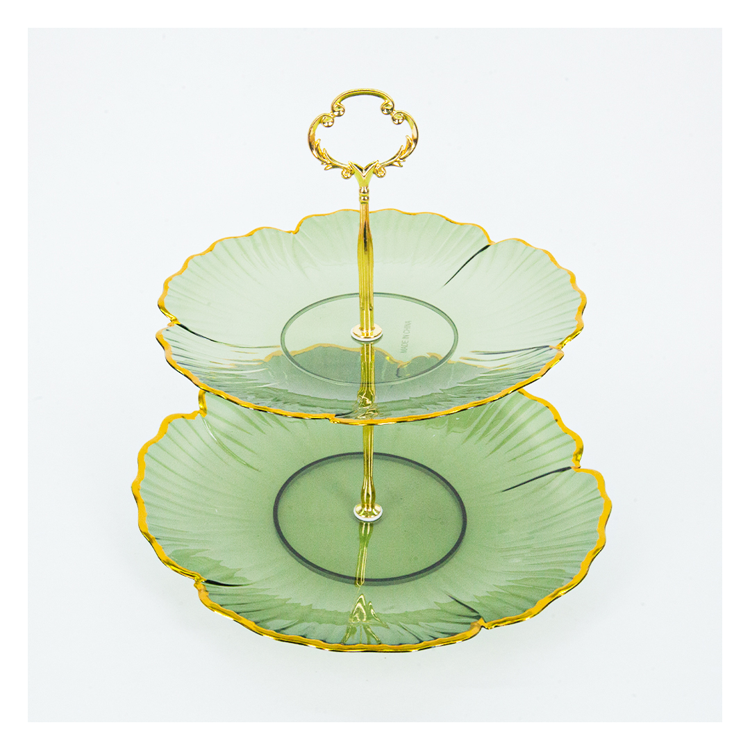 شيالة كحك وبسكوت اكريليك - 2 دور - أخضر