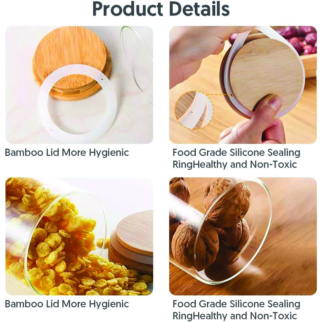 مجموعة برطمانات زجاج - 12 قطع - 250 مللي - شفاف