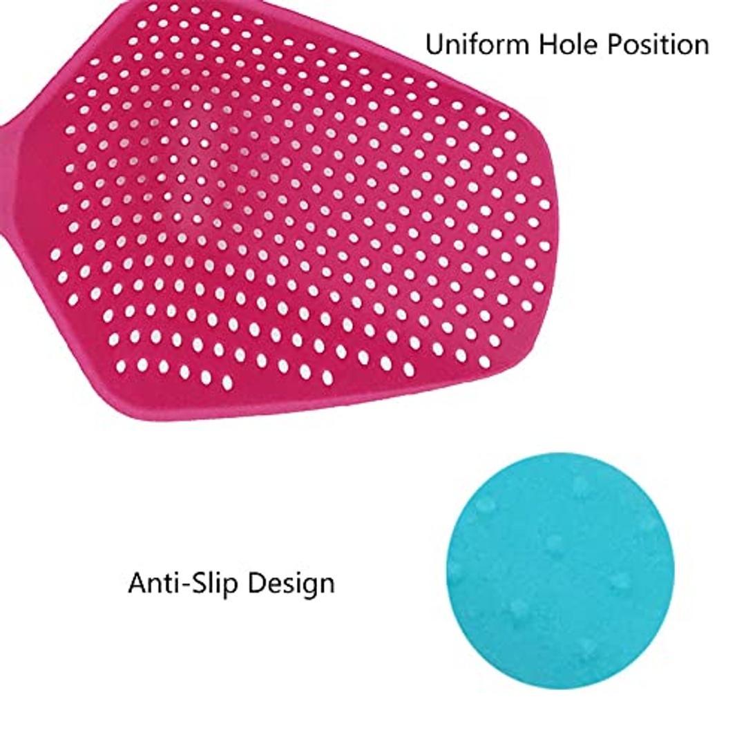 مصفاة بلاستك كبيرة للمكرونة والخضار - ‎34 سم - اسود