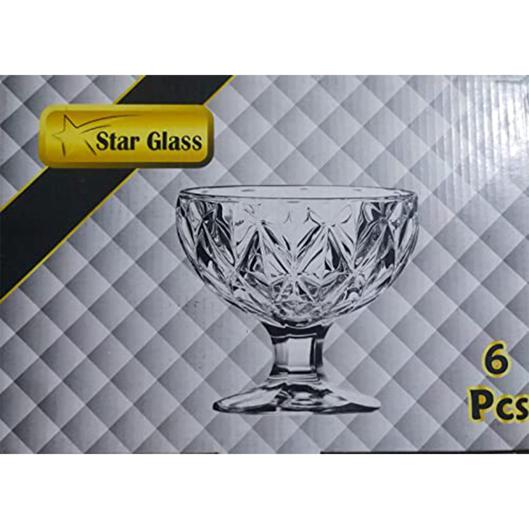 بولات ايس كريم وجيلي زجاج - 6 قطع