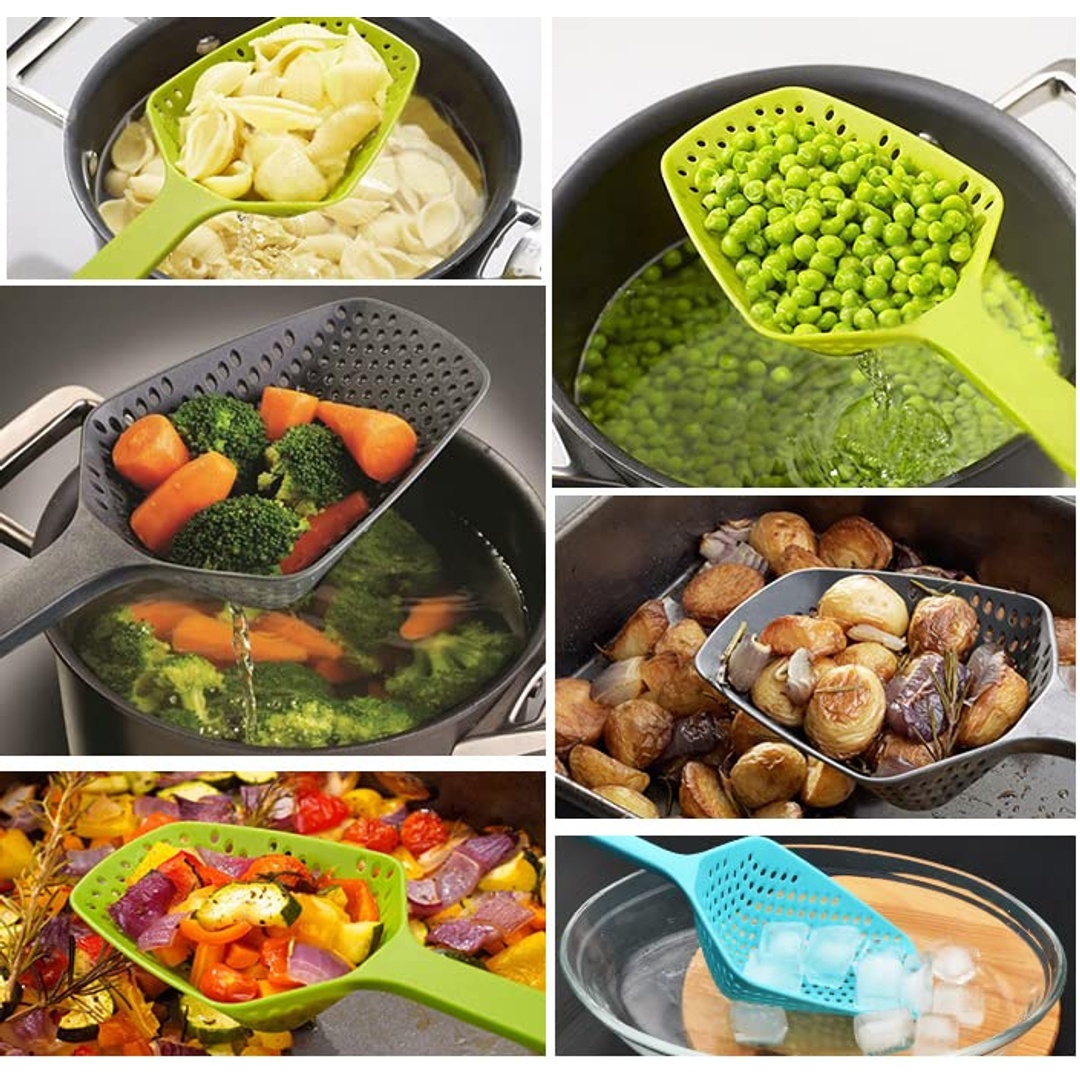 مصفاة بلاستك كبيرة للمكرونة والخضار - موف