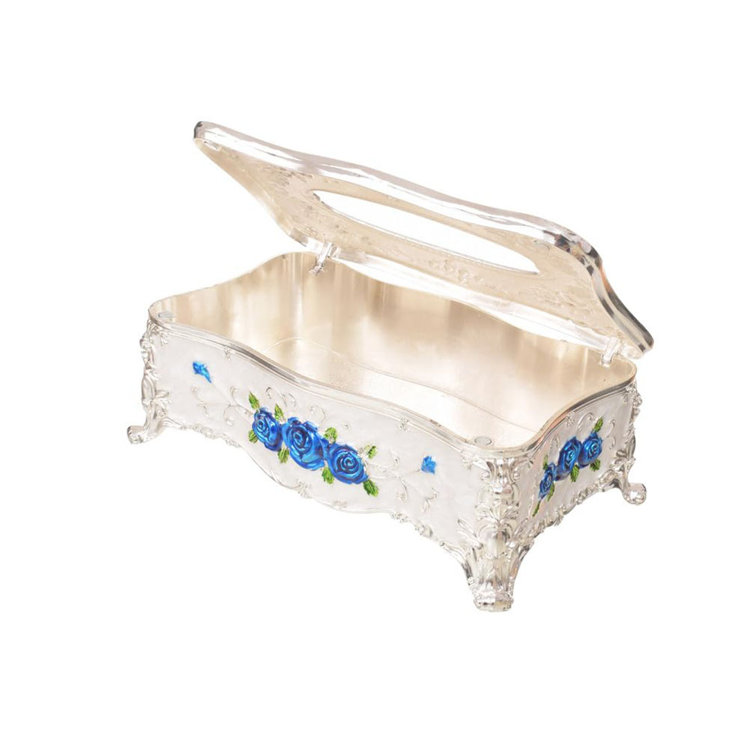 منظم معدن للمناديل الورقيه - فضي