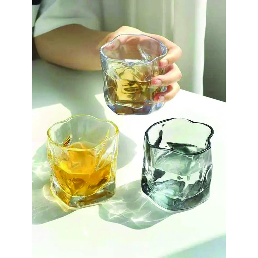 طقم كوبايات شاي - 6 قطع - 240 مللي - عسلي