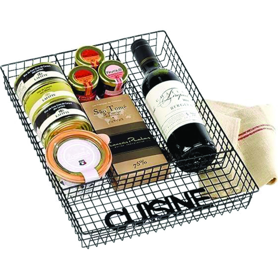 منظم تخزين الملاعق والشوك لدرج المطبخ - أسود