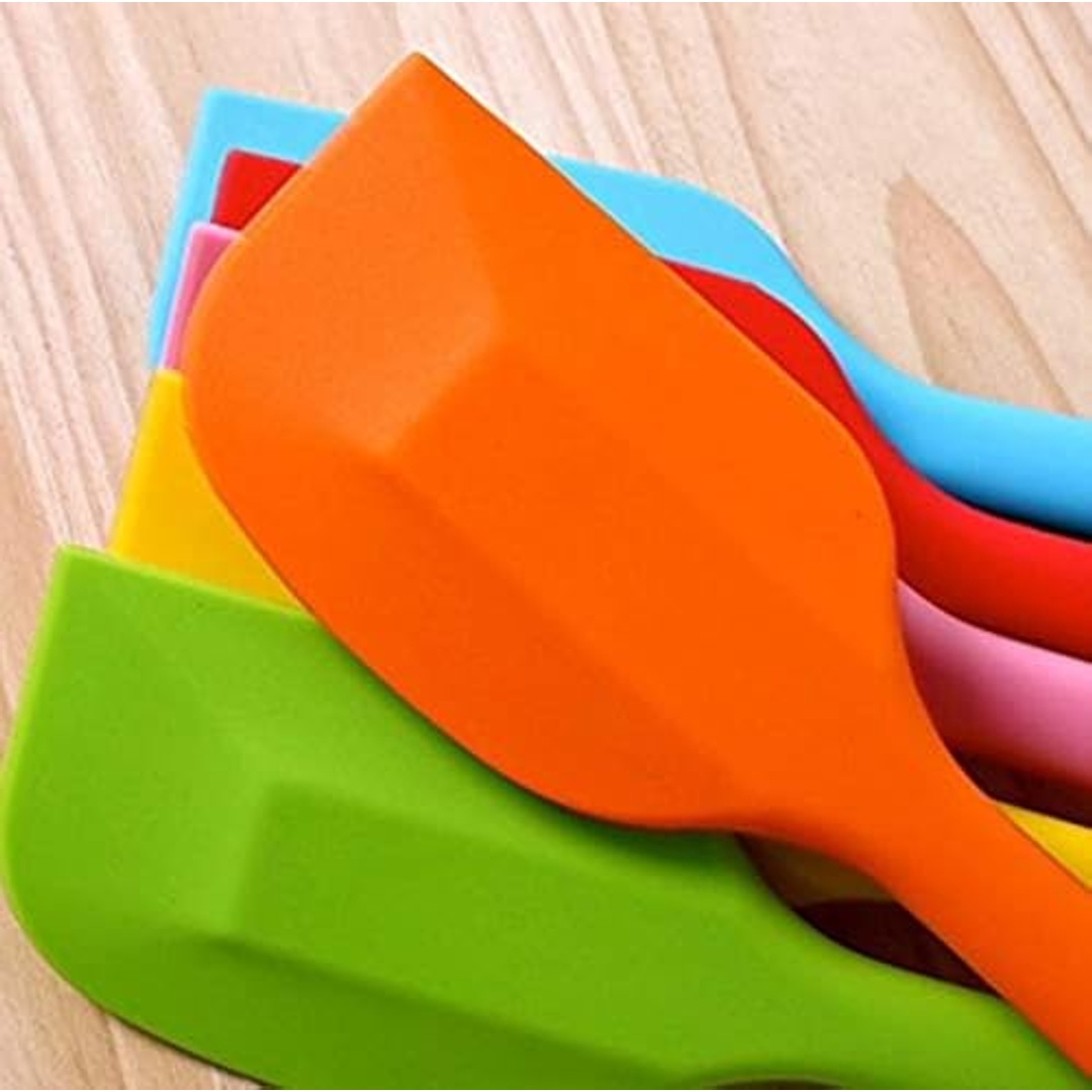 ملعقة سباتيولا سيليكون مقاومة للحرارة - متعدد الألوان