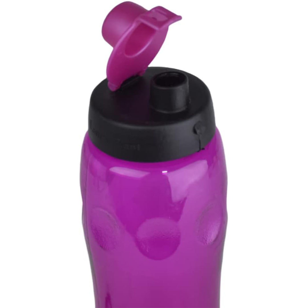 زجاجة مياه بلاستيكية محكمة الغلق من لمسة بلاست - بينك - 750 مل