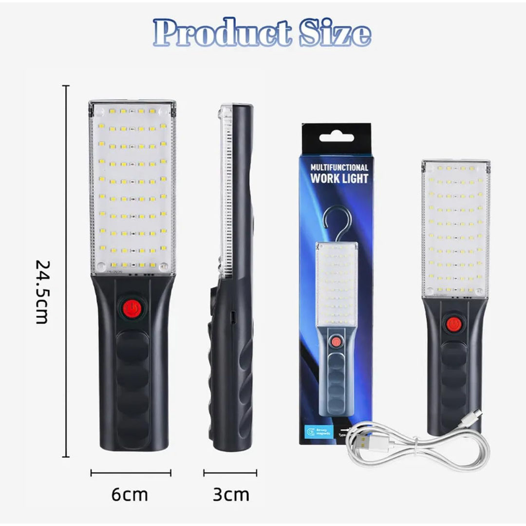 مصباح عمل يدوي قابل لإعادة الشحن
