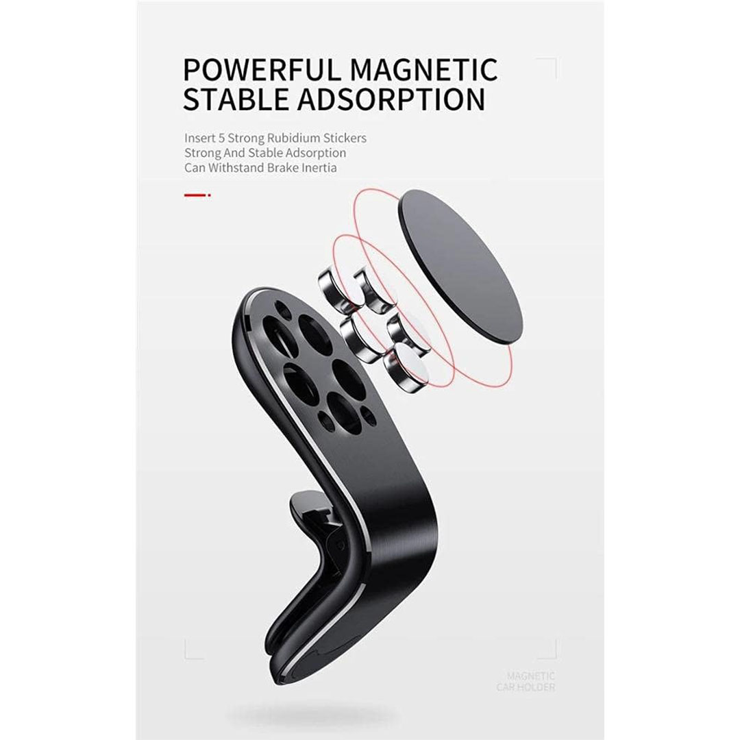 حامل موبايل مغناطيسي للسيارة - إسود