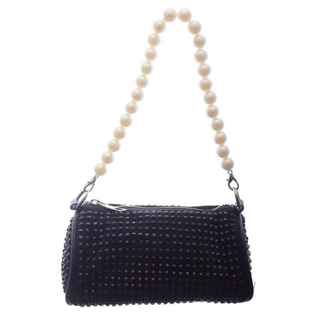 شنطة كروس شمواه للنساء ستراس - أسود - RM 122