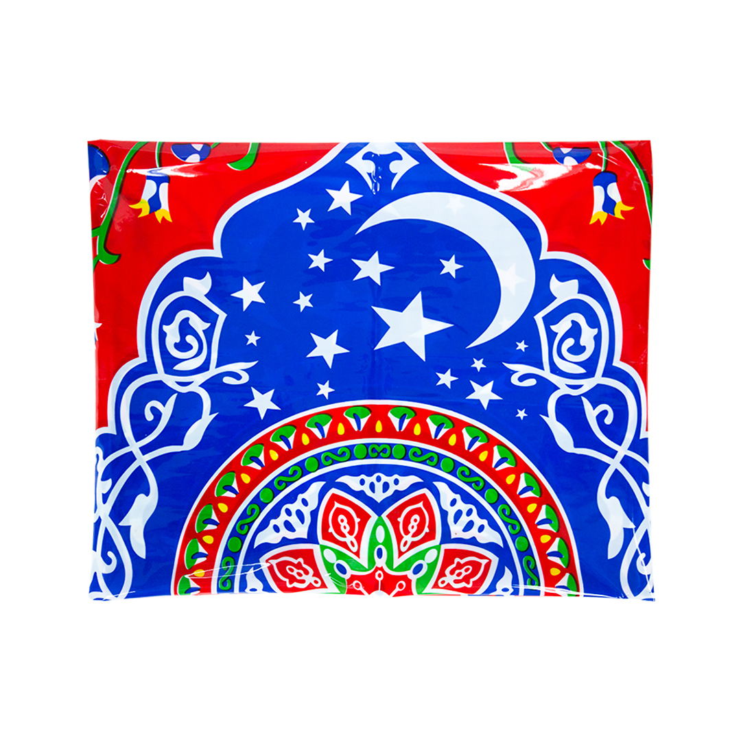 مفرش خيامية بلاستيك - 127*80 سم - متعدد الالوان