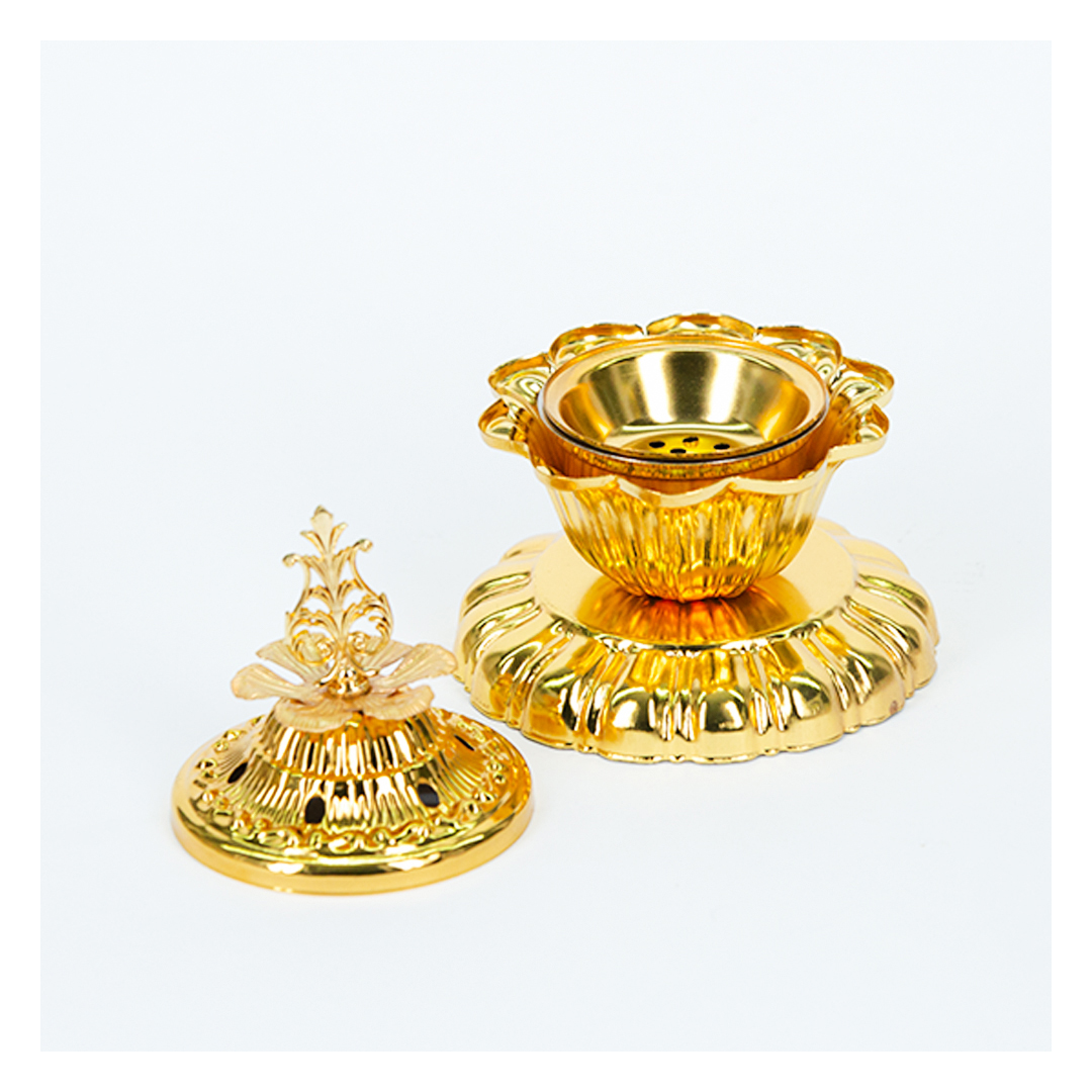 مبخرة معدن كلاسيك - ذهبي