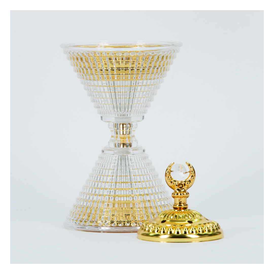 مبخرة زجاجية فاخرة مزدوجة