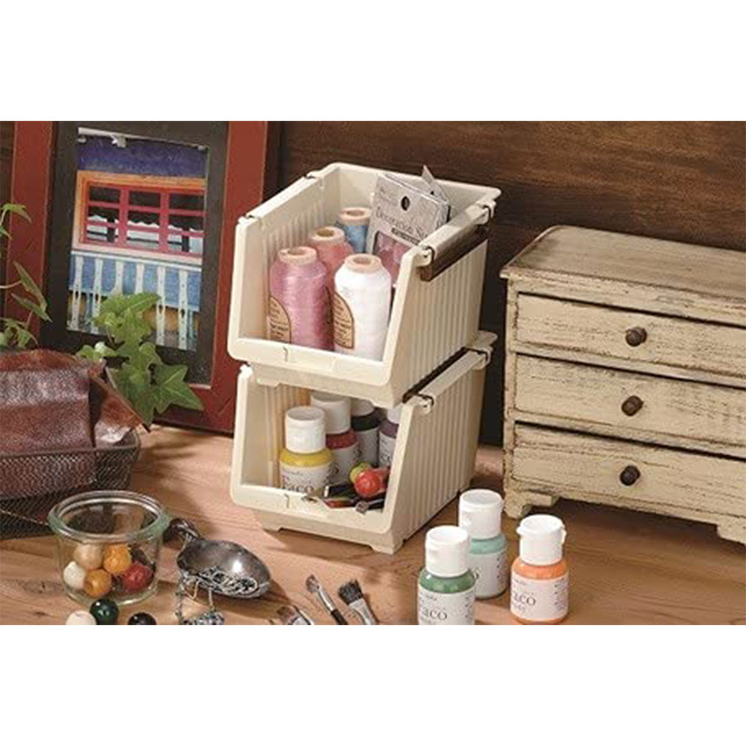 صندوق بلاستك لتنظيم المطبخ - 3 قطع