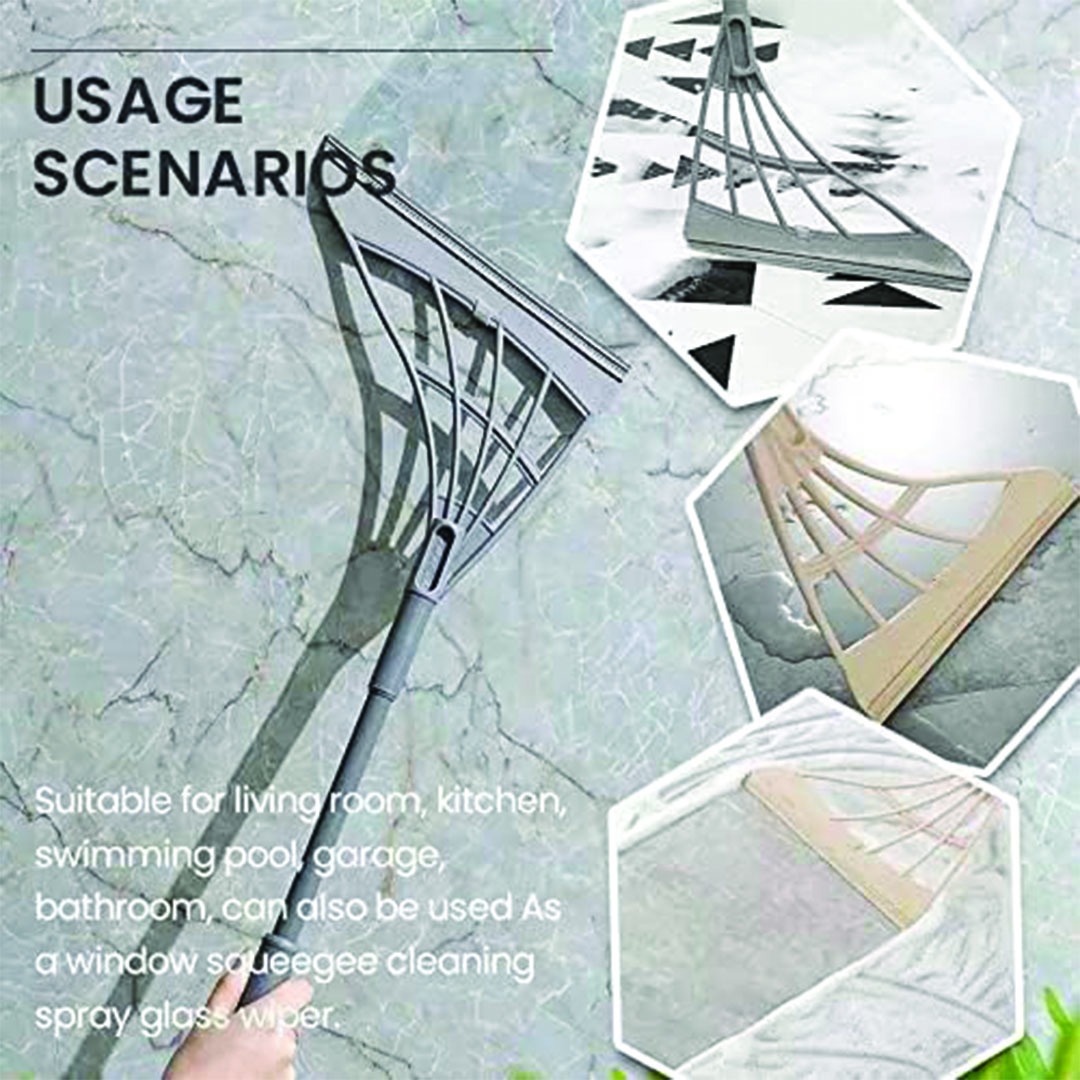 ممسحة تنظيف الزجاج و الأرضيات - رمادي