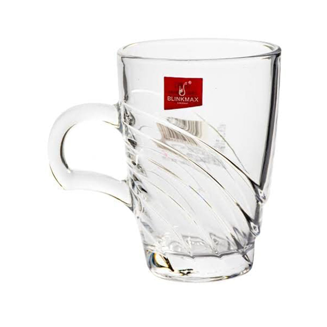 طقم اكواب شاي زجاجية مموج من بلينكماكس - 3 قطع