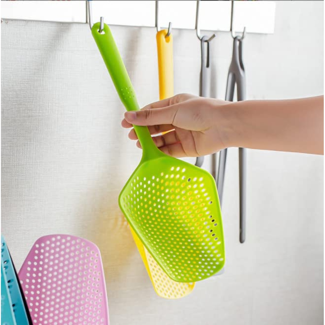 مصفاة بلاستك كبيرة للمكرونة والخضار - موف