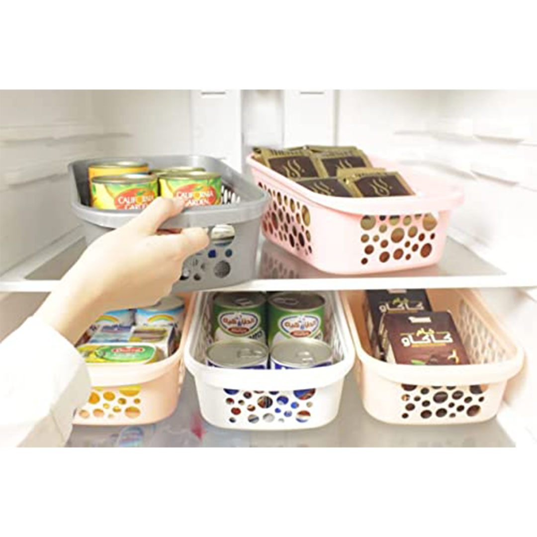 منظم أدراج الثلاجة - رمادي