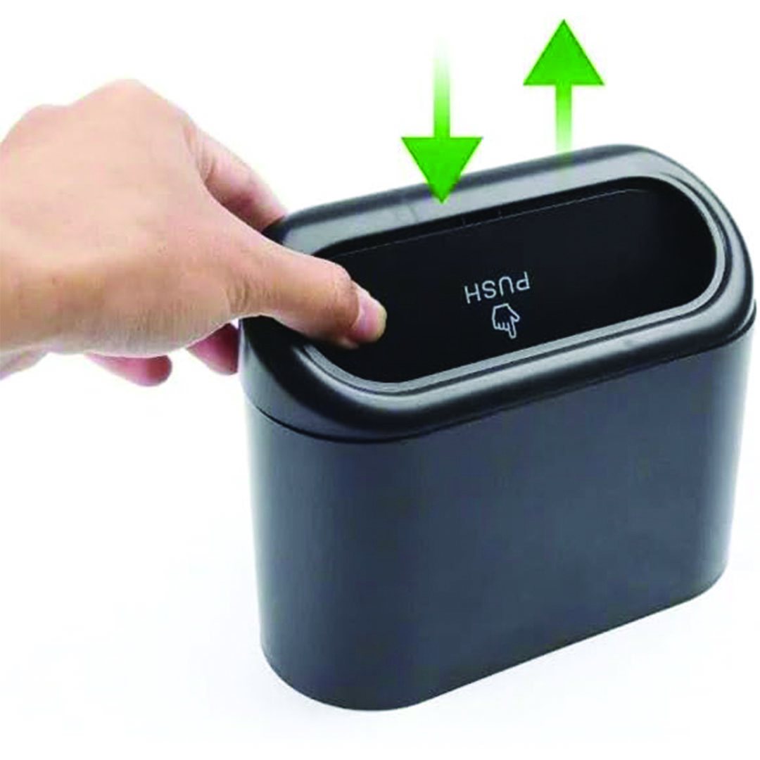 سلة مهملات معلقة للسيارة - أسود