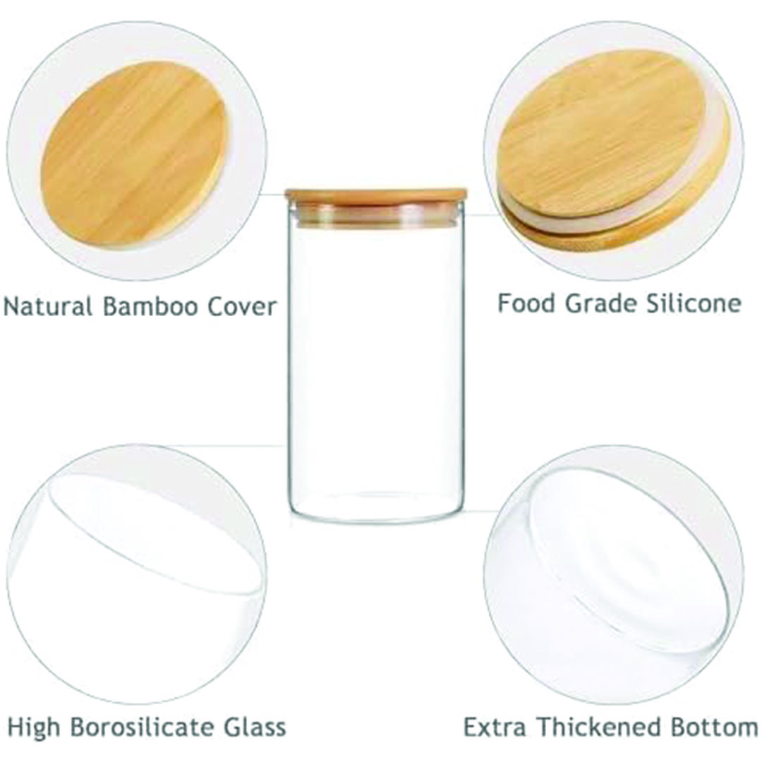 برطمان توابل زجاجي - 300 مللي - شفاف
