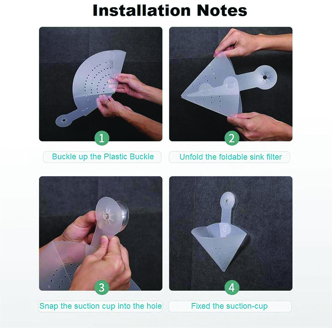 مصفاة مطبخ مضادة للانسداد - 2 قطعة - أزرق